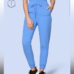 Mandala High Waisted Joggers Ceil Blue